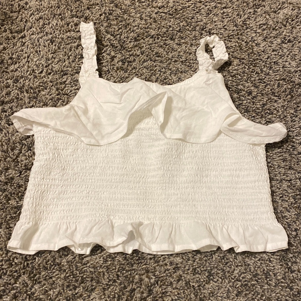 Kids L, white, wonder nation, crop top